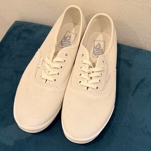 Vans Off-White Canvas Sneakers